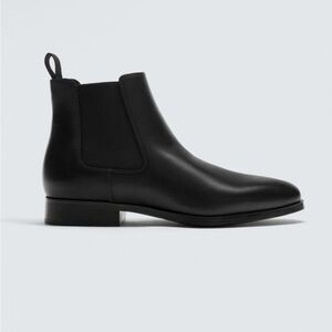 Zara Men's Black Leather Boots